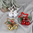 thumbnail image 3 of Bearachild Colgante de Navidad, campana de estrella, colgante de pared, decoración impermeable, atmósferas de vacaciones, escaparate elegante, adorno de Kits de decoración para fiestas Blanco Bearachild HA065024-02, 3 of 6