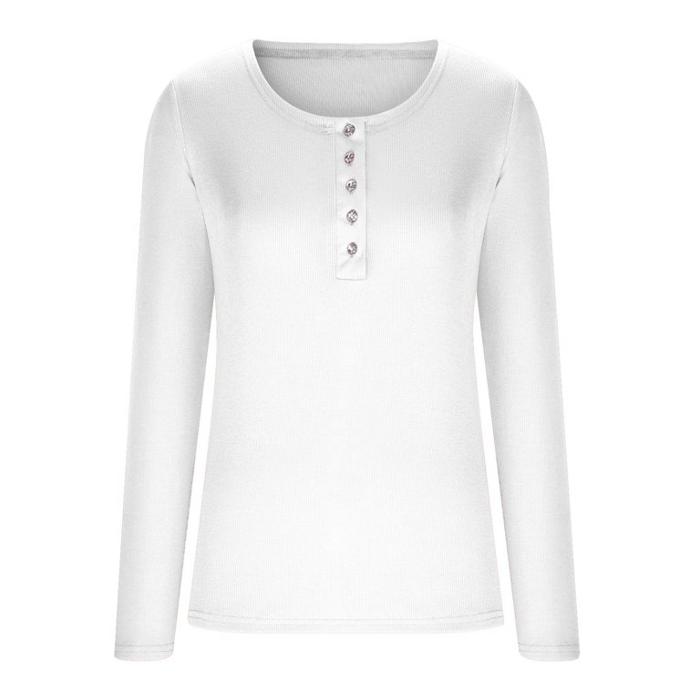 White Plunge Neck Full Sleeve Top – Styched Fashion