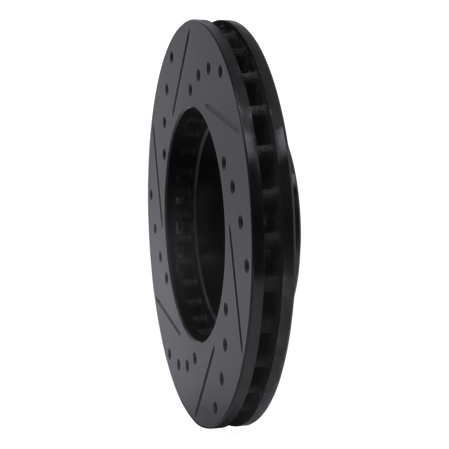 Dynamic Friction Company 633-76036R DFC Brake Rotor - Drilled And Slotted - Black