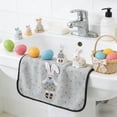 thumbnail image 6 of Yhmxh Easter Hand Towels Easter Bunny Decorative Towels for Bathroom 14" x 29" Cotton Bunny Carrot Bathroom Towel Decorative Dish Towels Embroidered Rabbit Soft for Bathroom Beach Kitchen Gift, 6 of 7
