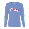thumbnail image 2 of Wild Bobby Pray Bubble Letters Inspirational/Christian Women Graphic Long Sleeve Tee, Light Blue, Medium, 2 of 6