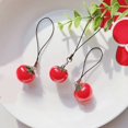 thumbnail image 3 of Acrylic Tomato Keychain Adorable Strawberry Bag Keyring Fruit Pendant tzw, 3 of 7