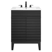 Render Bathroom Vanity Black White