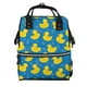 thumbnail image 1 of Fotbe Rubber Duck Mochila Maternidad - Lona de Sarga Impermeable, Mochila de Pañales de Gran Capacidad con Múltiples Bolsillos y Correas Ajustables, 1 of 6