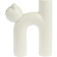 thumbnail image 3 of PENGXIANG Cat Shaped Ceramic Flower Vase  Modern Decorative Vase  Beige, 3 of 8