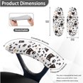 thumbnail image 6 of SCRAWLGOD Cats Fish Bone Paws 3 Pieces Set Anti-Dust Computer Chair Cover with Arm Protector Stretchable Rotating Chair Cover Scratch Resistant Gaming Chair Slipcover, S, 6 of 7