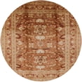 thumbnail image 1 of Ahgly Company Indoor Round Mid-Century Modern Mahogany Brown Oriental Area Rugs, 8' Round, 1 of 6