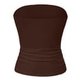 thumbnail image 5 of QGJZVUNL Sleeveless Womens Summer Tops Strapless Cropped Tube Tops Basic Backless Summer Clothes Size L, 5 of 7