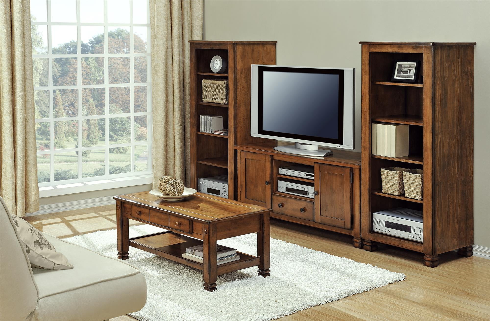 Ameriwood Home Summit Mountain Wood Veneer Tv Stand For Tvs Up To 55 Ameriwood Home Summit Mountain Wood Veneer Tv Stand For Tvs Up To 55 Wide Medium Brown Com