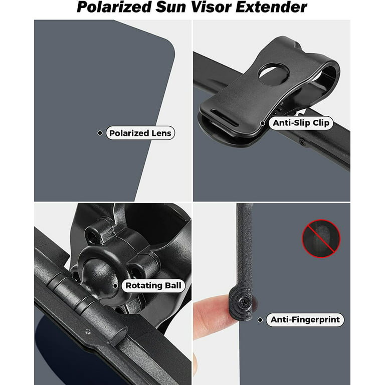 Sun Visor For Car, Universal Anti-Glare Polarized Sun Visor