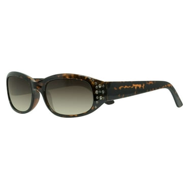 Piranha Eyewear Angel Dark Demi Sunglasses for Women with Brown Gradient Lens