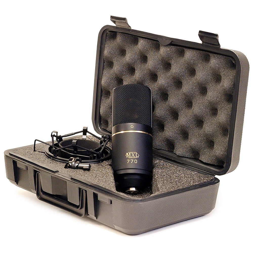 Motu M4 4x4 USB Audio Interface with MXL 770 Cardioid Mic , Headphones & XLR Cable for Recording