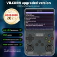 thumbnail image 4 of VILCORN R36S 64G Handheld Game Console, 50+ Emulators, for Gift, White, 4 of 10
