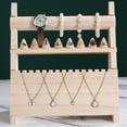 thumbnail image 3 of Minnieouse Soporte de joyería de de 3 capas, soporte de exhibición de collar de 8 anillos, organizador de escaparate, estante de almacenamiento de Ropa, zapatos y accesorios Miscelánea Minnieouse AP016469-01, 3 of 6