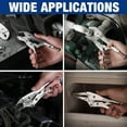 thumbnail image 6 of 5-Piece Locking Pliers Set, -vanadium Steel, Curved Jaw & Long Nose Pliers, 6 of 6