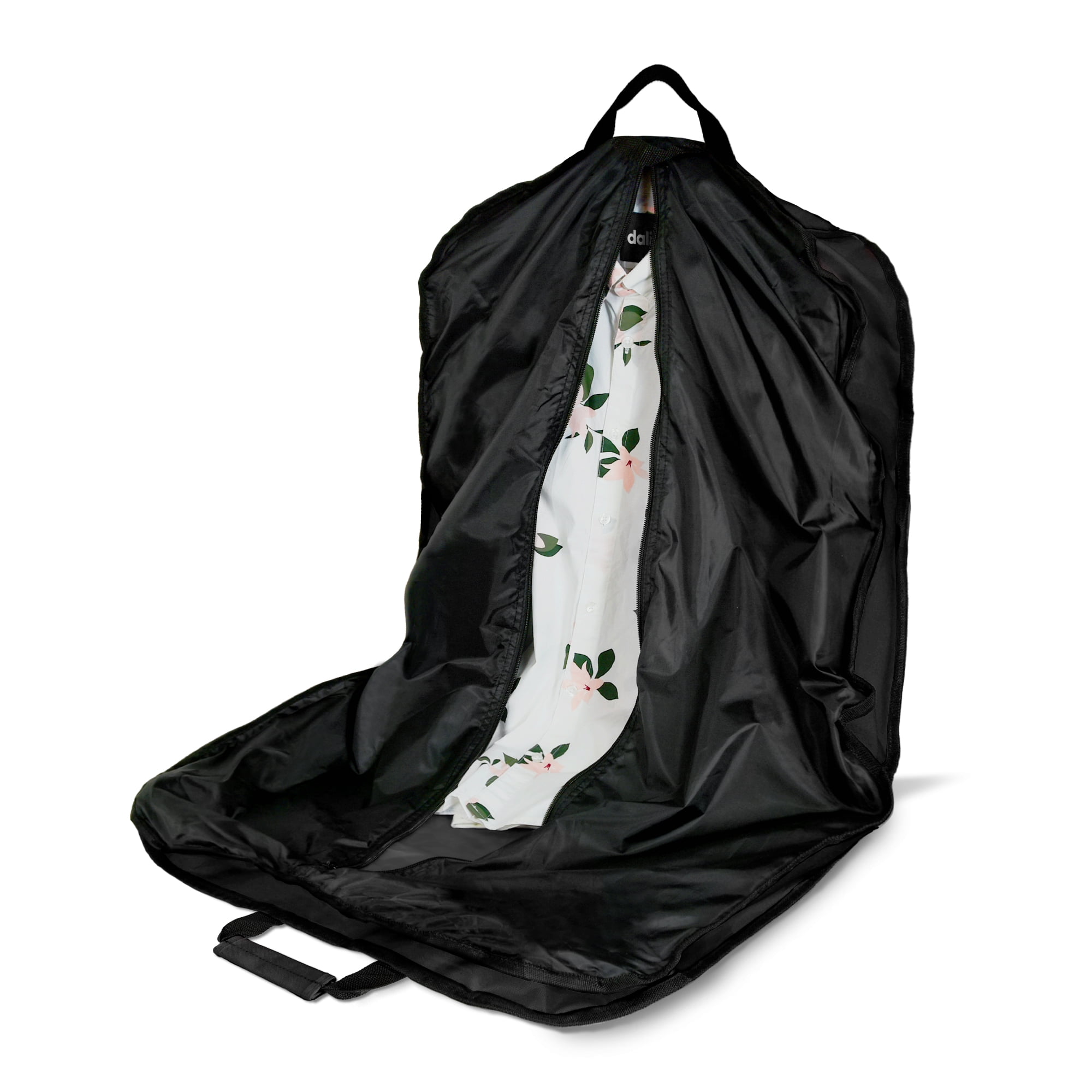 DALIX 39" Business Garment Bag Cover for Suits and Dresses Clothing Foldable w Pockets in Black