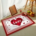 thumbnail image 2 of Valentines Day Decorations Clearance! Jykcul Valentines Day Heart Doormat Love Decorative Floor Entrance Rubber Mat Decor Doot Mat Non Slip Low Profile Indoor Outdoor Welcome Mat Washable Winter, 2 of 9