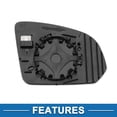 thumbnail image 4 of Reemplazo de vidrio del espejo calefaccionado del lado izquierdo Unique Bargains para Volvo XC40 2017-2021, 4 of 6