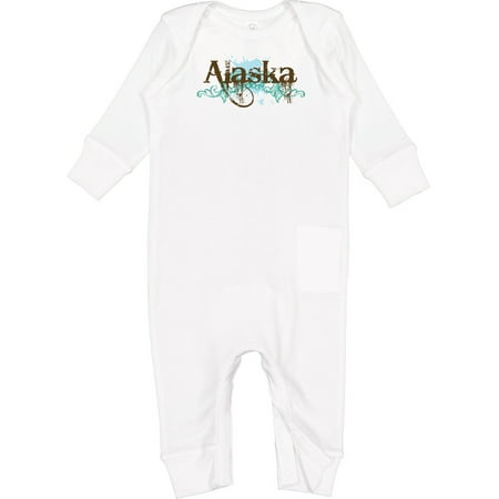 Inktastic Alaska Grunge Baby Romper Coveralls