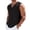 Black, variant on Stralyhd Mens Summer Tank Tops Lightweight V-Neck Linen Sleeveless Shirts Fringe Trim Relaxed Fit Beach Vacation Casual Tank Tops Army Green 3XL