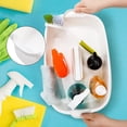 thumbnail image 4 of 2 Pack Cleaning Supplies Caddy, Large Plastic Cleaning Supply Organizer Bucket with Handle Portable Housekeeping Shower Tote Caddy Under Sink Tool Storage Baskets for Dorm, Bathroom, Household, 4 of 8