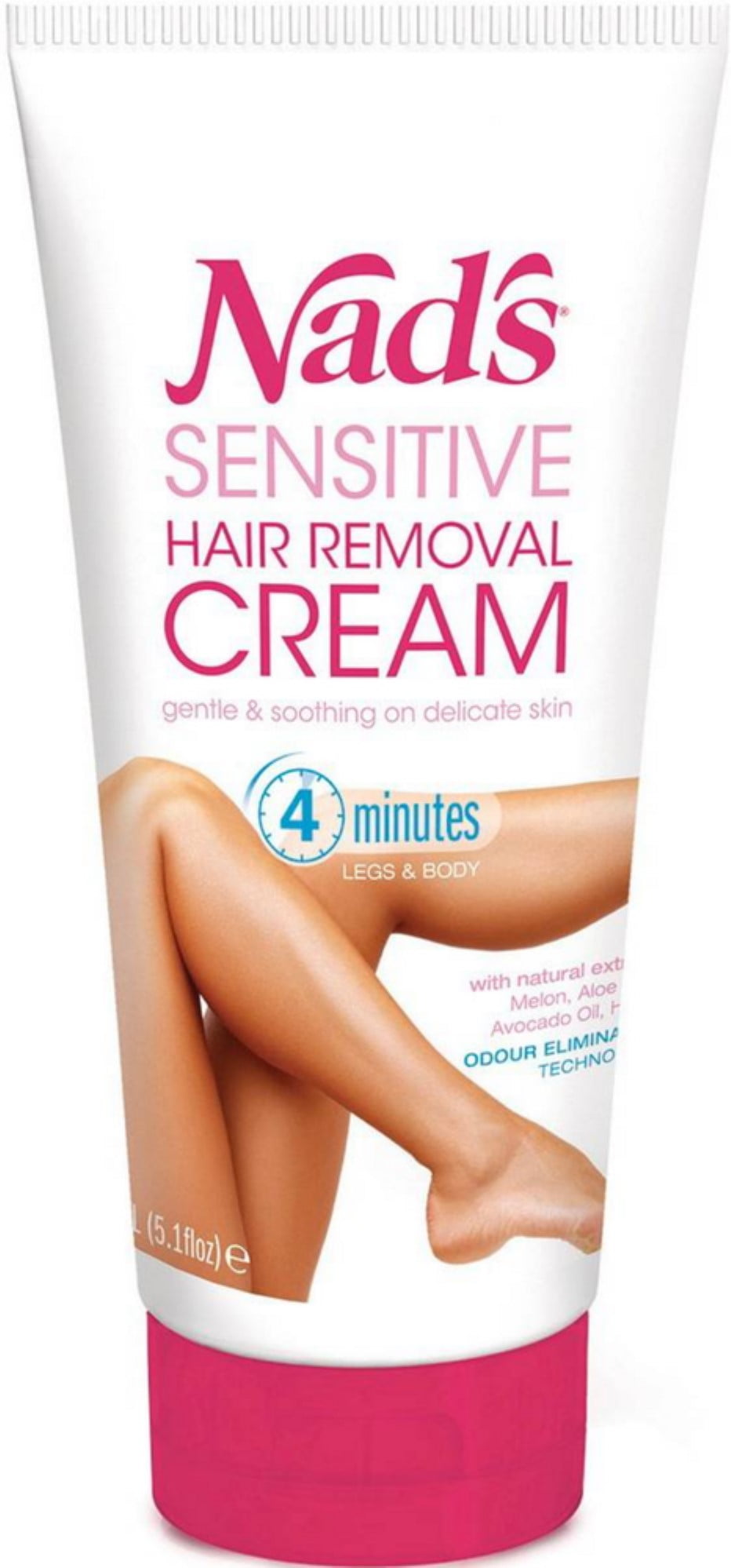 Nad's Hair Removal Cream - Gentle & Soothing Hair Removal For Women -  Sensitive Depilatory Cream For Body & Legs,  Oz 