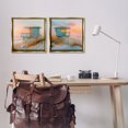 thumbnail image 3 of Stupell Industries Lifeguard Beach Hut Pelicans Nautical & Beach Painting Gold Floater Framed Canvas Art Print Wall Art, 18 x 18, Set of 2, 3 of 10