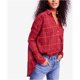 thumbnail image 1 of Free People Break My Stride - Camiseta con botones para mujer, color rojo, XS, 1 of 2