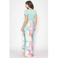 thumbnail image 5 of Mint Short Sleeve Pastel Tie Dye Maxi Dress_Plus, 5 of 5