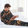 thumbnail image 6 of Picia Forest Elf Pattern Men’s Long-Sleeve Sleepwear Set - Soft 2-Piece Loungewear with Pockets, Comfy PJs for Relaxing Nights-XX-Large, 6 of 7