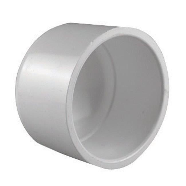 2.5 in. PVC Pipe Cap Schedule 40 White