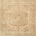 thumbnail image 1 of Ahgly Company Machine Washable Indoor Square Traditional Sand Brown Area Rugs, 7' Square, 1 of 7