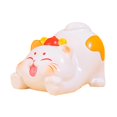 thumbnail image 3 of Fancyes Lucky Cat Figurine Creative Statue Birthday Gift Cute Sculpture Tabletop Decoration for Home Bedroom Entryway Table Bookshelf 5.5x3.5x3.6 cm, 3 of 8