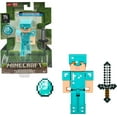 thumbnail image 1 of Minecraft Alex in Diamond Armor Figure, 1 of 6