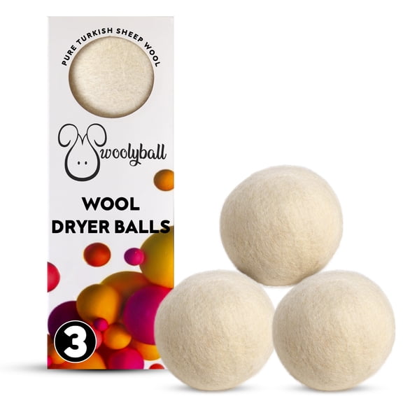 Wool Dryer Balls - Made from 100% Turkish Wool, Softens Clothes, Minimizes Static, and Helps Reduce Drying Time, Sustainable and Reusable - Pack of 8