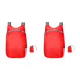 thumbnail image 2 of Yuarrent para acampar al aire libre, plegable, impermeable, bolsa de nailon, senderismo, viaje, plegable Rojo 2Conjunto, 2 of 6