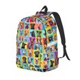 thumbnail image 1 of Balery Cute Dogs Collage Mochila Clásica Impresa Básica para Viaje, Mochila Escolar Resistente al Agua, Mochila de Lona con Correas Ajustables-Small, 1 of 5