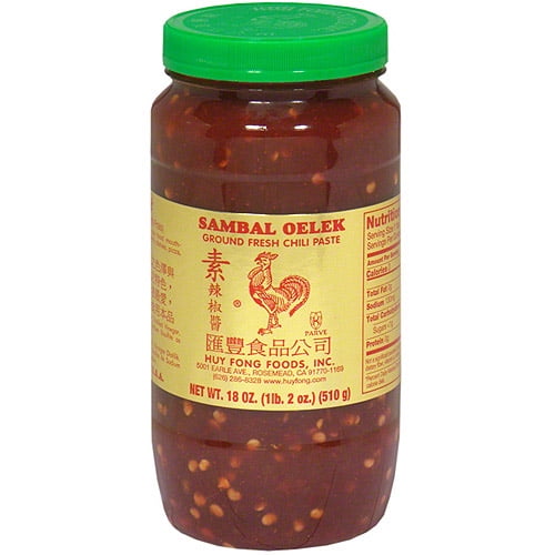 Sambal Oelek Ground Fresh Chili Paste, 18 oz (Pack of 6)