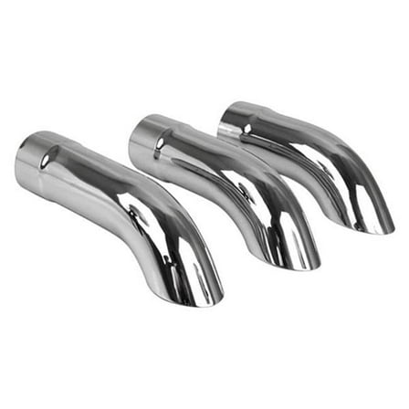 2.50 ID x 2.75 OD x 9.00 in. Stainless Steel Turndown SS Exhaust Tip