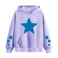 thumbnail image 1 of cfhntfmh Chandail pour Enfants Filles Garçons Tendance Étoile Imprimé Manches Longues chandail Doux Col Rond Surdimensionné, 1 of 4