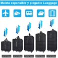 thumbnail image 4 of Bolsa de Equipaje de Transporte 160L, Bolsa de Lona con Ruedas 360º Gran Capacidad Bolsa de Maleta Extensible Plegable Oxford Resistente Ligera, Mochila Impermeable para Viajes Hogar Negocios, 4 of 6