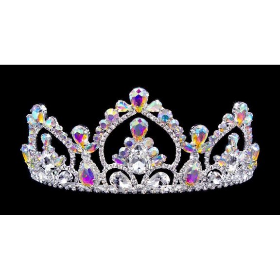 #16778abs - AB Arch Tiara with Combs - 2.5"