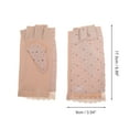 thumbnail image 4 of Unique Bargains Anti-slip Half Finger Manicure Gloves 1 Pair Skin Color, 4 of 6