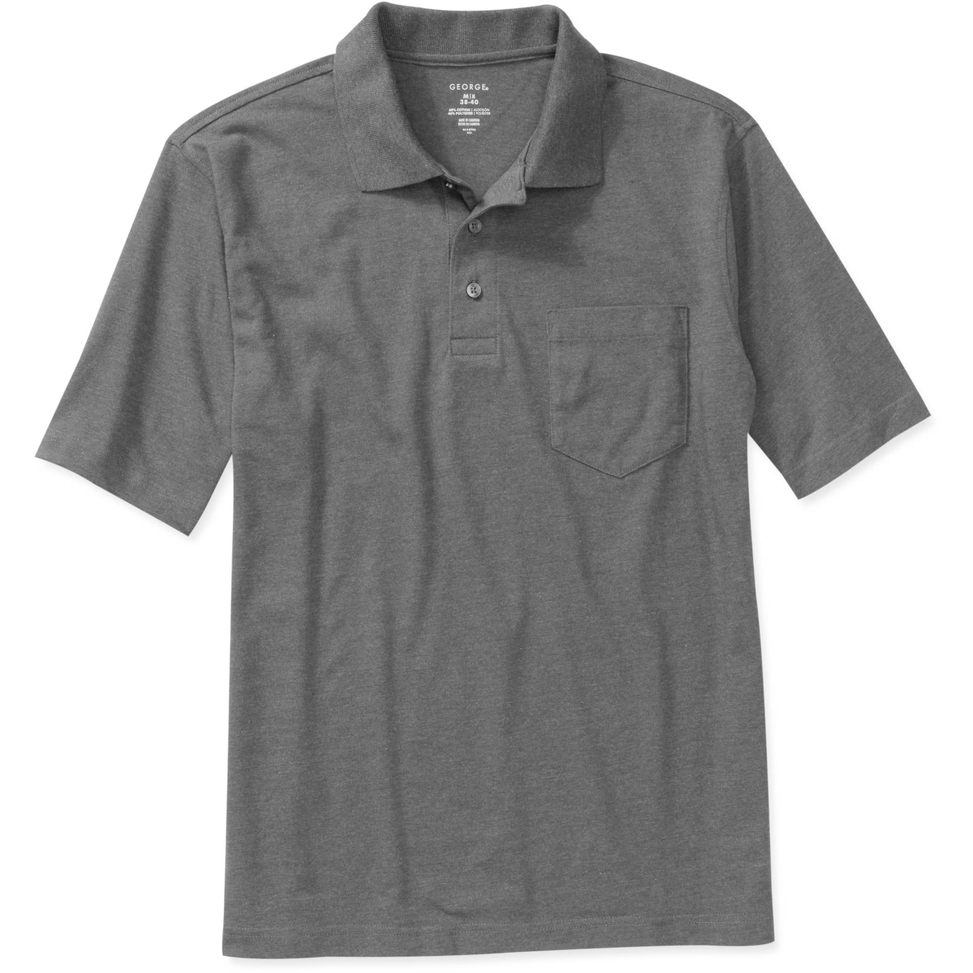 George Big Mens Solid Jersey Polo