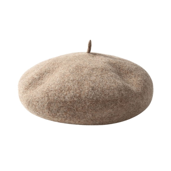 EeaseMX Boina cálida de lana para bebé, gorro de invierno para niña, talla M (moca)