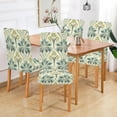 thumbnail image 2 of Yayeee 4 Pack Dining Chair Covers Stretch Parson Chairs Slipcovers Seat Protector, Beige Floral Pattern, 2 of 6