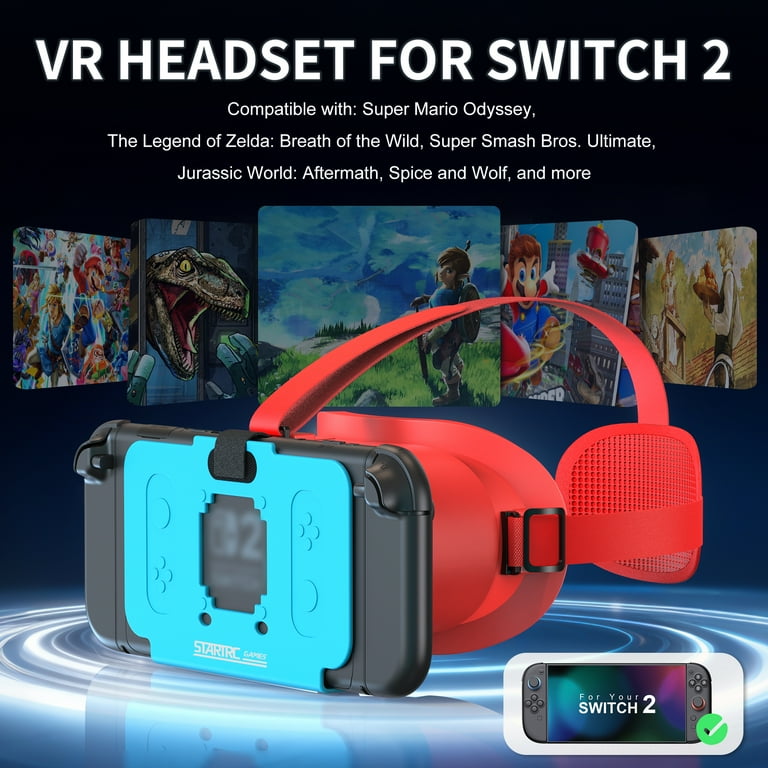 VR Headset for Nintendo Switch 2 Model Virtual Reality VR Glasses