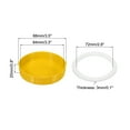 thumbnail image 3 of Uxcell 86mm Wide Mouth Plastic Mason Jar Lids with Silicone Sealing Ring, Yellow 1Set/10 Pack, 3 of 5