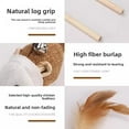 thumbnail image 5 of Cat Pet Toy Teaser Wand Long Rod Wooden Cat Teasing Tool Mouse Bell Kitten Feather Teaser Wand Set, 5 of 10