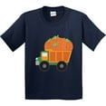 thumbnail image 3 of Inktastic Pumpkin Truck Thanksgiving Halloween Youth T-Shirt, 3 of 5